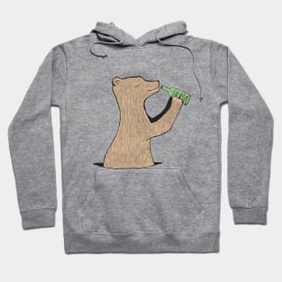 bear whit a beer Hoodie